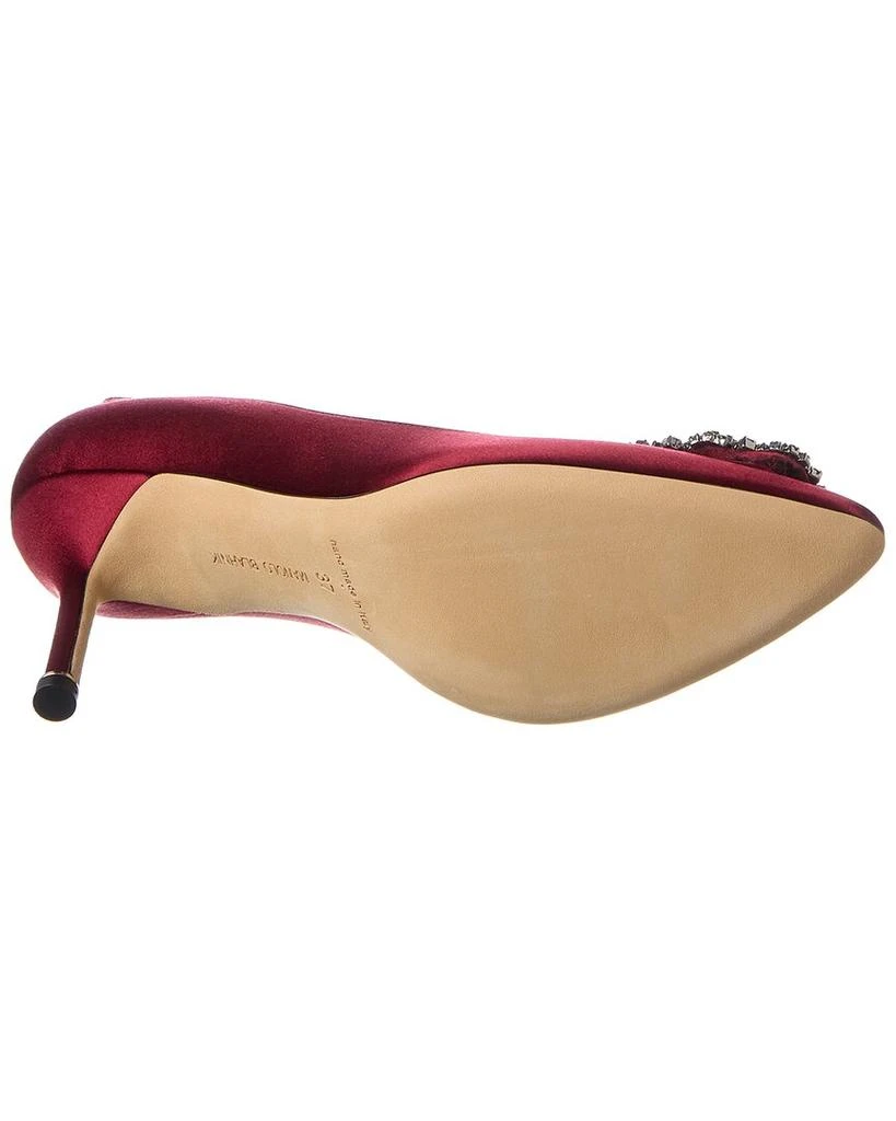 商品Manolo Blahnik|Manolo Blahnik Hangisi 90 Satin Pump,价格¥6359,第4张图片详细描述