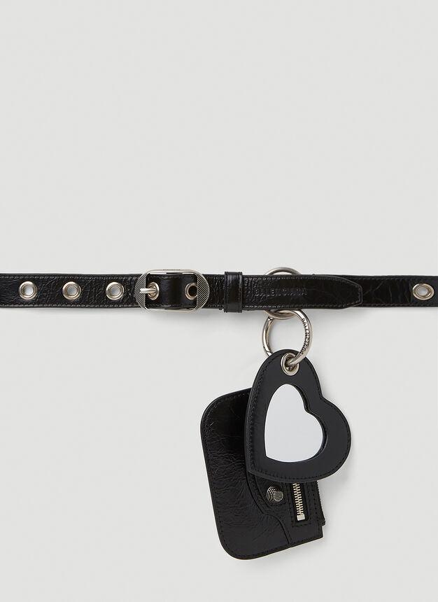 Le Cagole Charm Belt in Black商品第1张图片规格展示