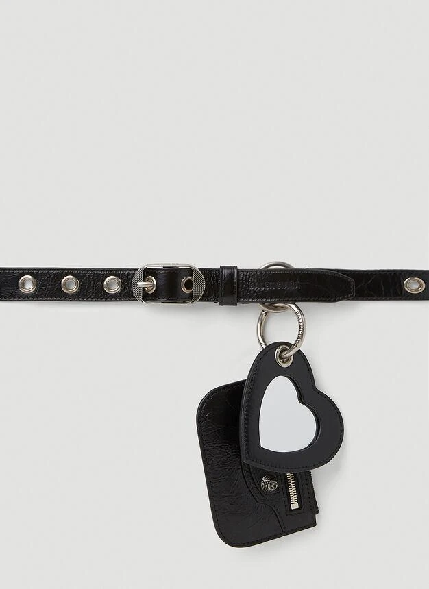 商品Balenciaga|Le Cagole Charm Belt in Black,价格¥3703,第1张图片