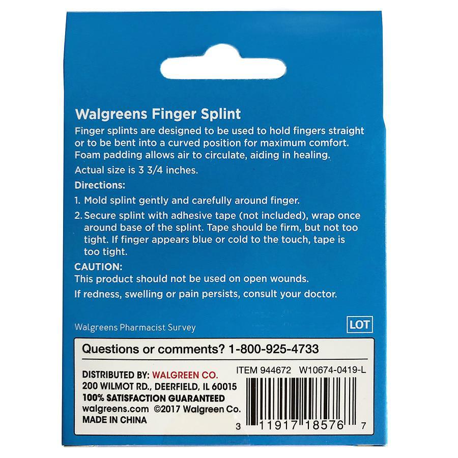 商品Walgreens|Finger Splint Medium,价格¥51,第4张图片详细描述