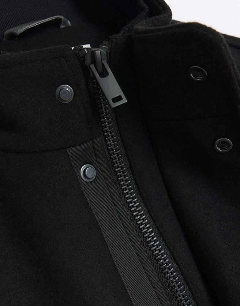 商品River Island|River Island Regular fit wool blend coat in black,价格¥1117,第2张图片详细描述