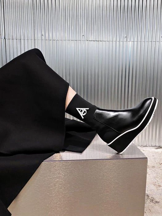 商品MODERN ALCHEMIST|Project 3 Re-Tro Socks Boots - Black,价格¥2674,第2张图片详细描述