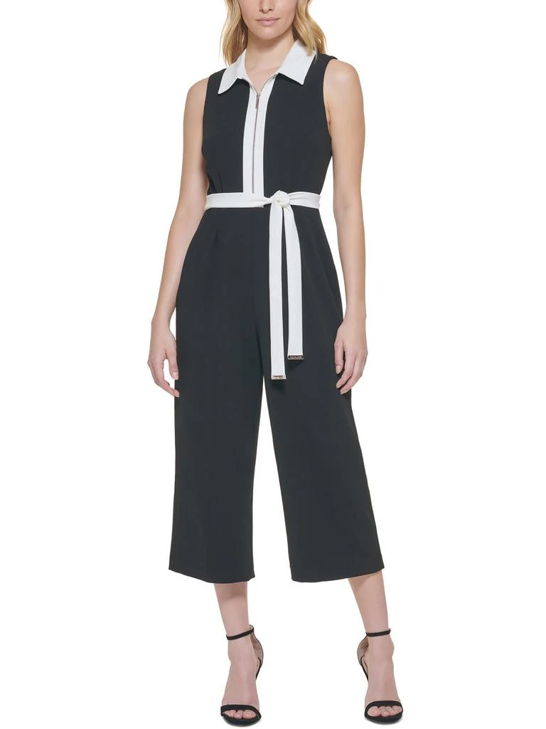 商品Tommy Hilfiger|Womens Colorblock Belted Jumpsuit,价格¥556,第1张图片