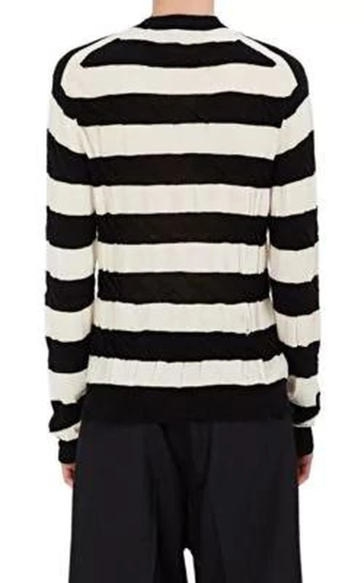 商品Comme des Garcons|Loose-Knit Striped Cotton 毛衣,价格¥2521,第2张图片详细描述