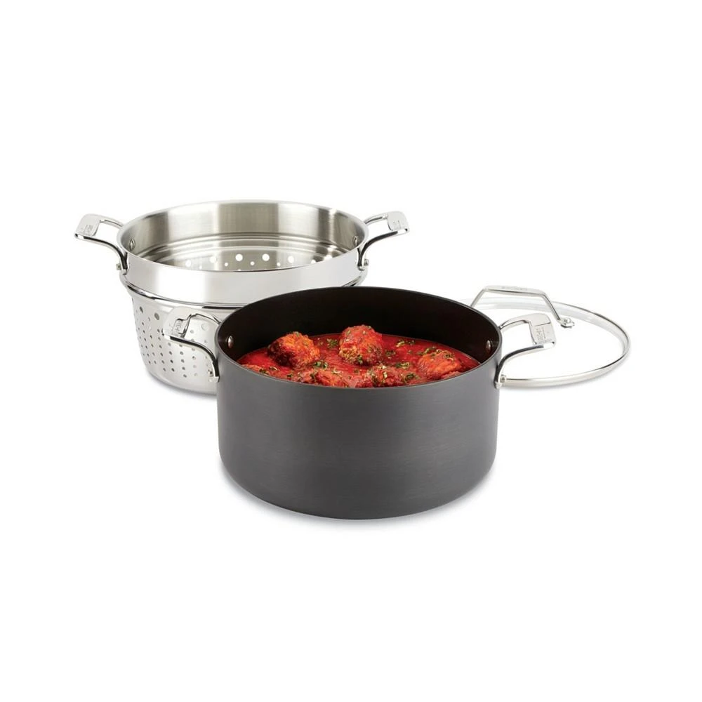商品All-Clad|Essentials Hard Anodized Nonstick Cookware, Stockpot with Multi-Purpose Insert and Lid,价格¥747,第2张图片详细描述