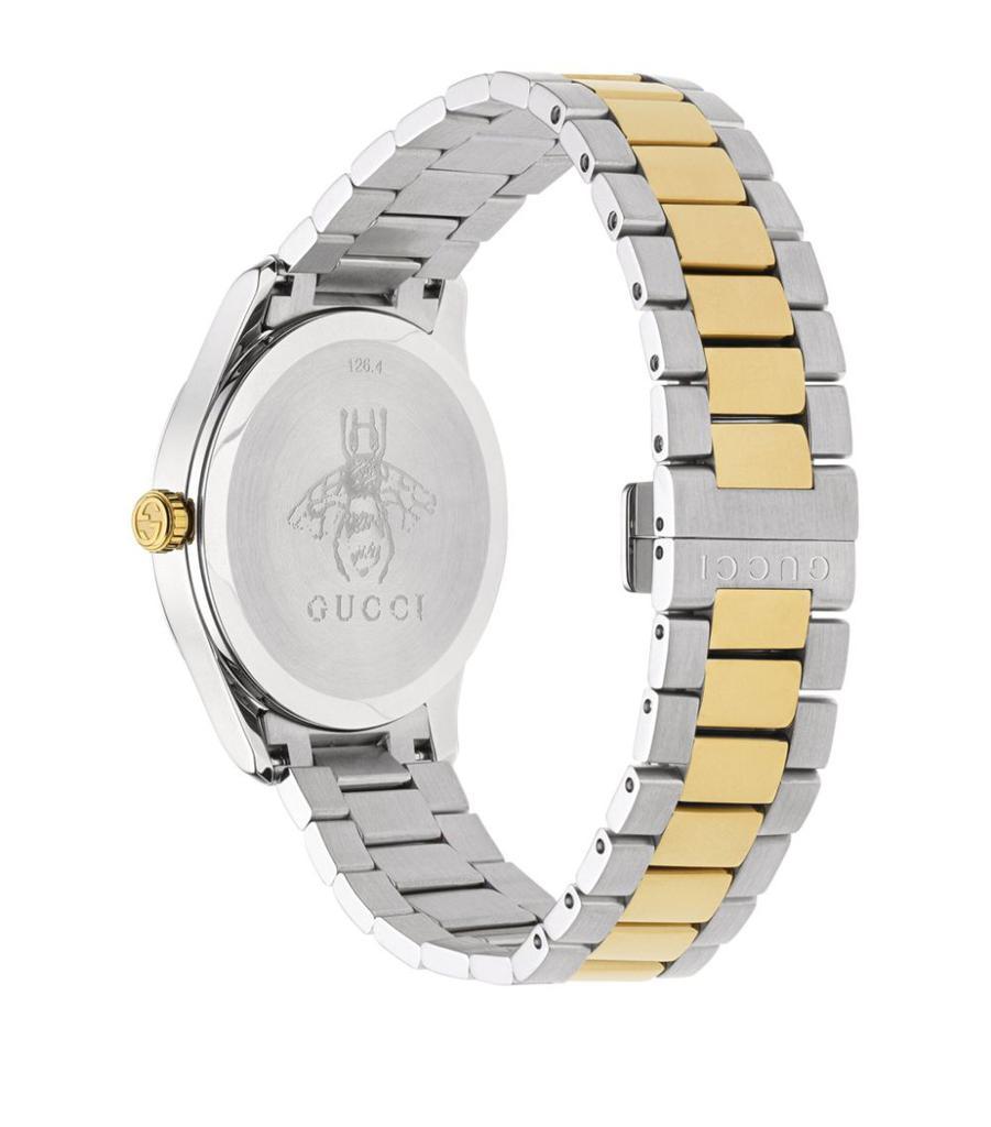 商品Gucci|Steel and Yellow Gold G-Timeless Snake Watch 38mm,价格¥9031,第5张图片详细描述