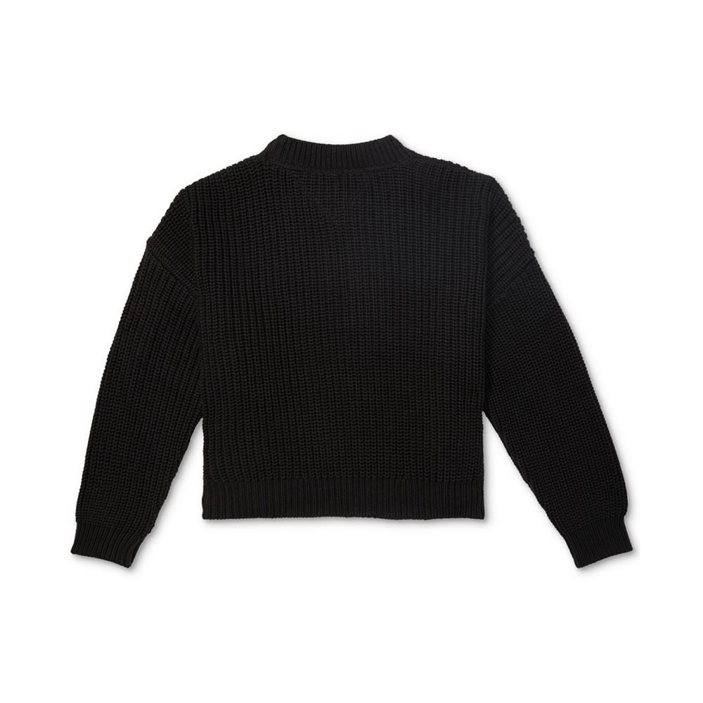 商品Tommy Hilfiger|Women's Cotton Flag Sweater with Zipper Shoulders,价格¥291,第4张图片详细描述
