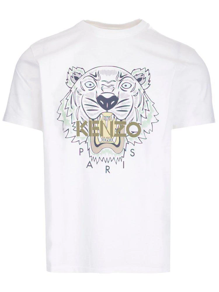 商品Kenzo|Kenzo Tiger Print Crewneck T-Shirt,价格¥502,第1张图片