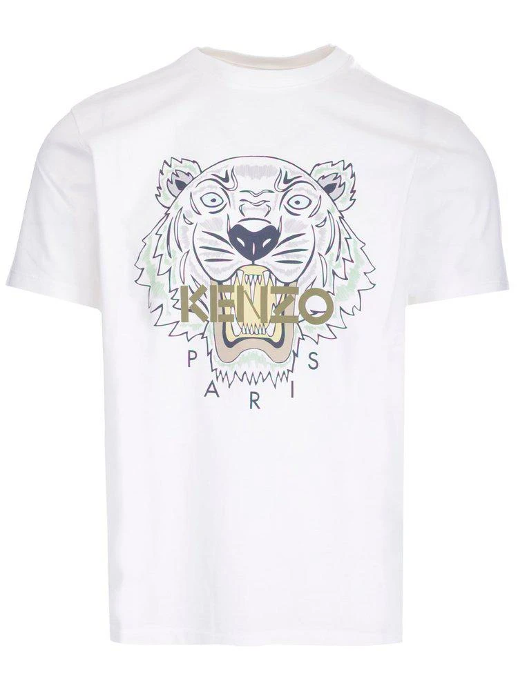 Kenzo Kenzo Tiger Print Crewneck T-Shirt 1