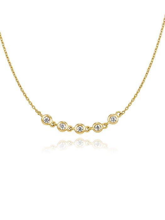 商品hyeres-lor|Essence 14K Cluster Necklace,价格¥2996,第1张图片