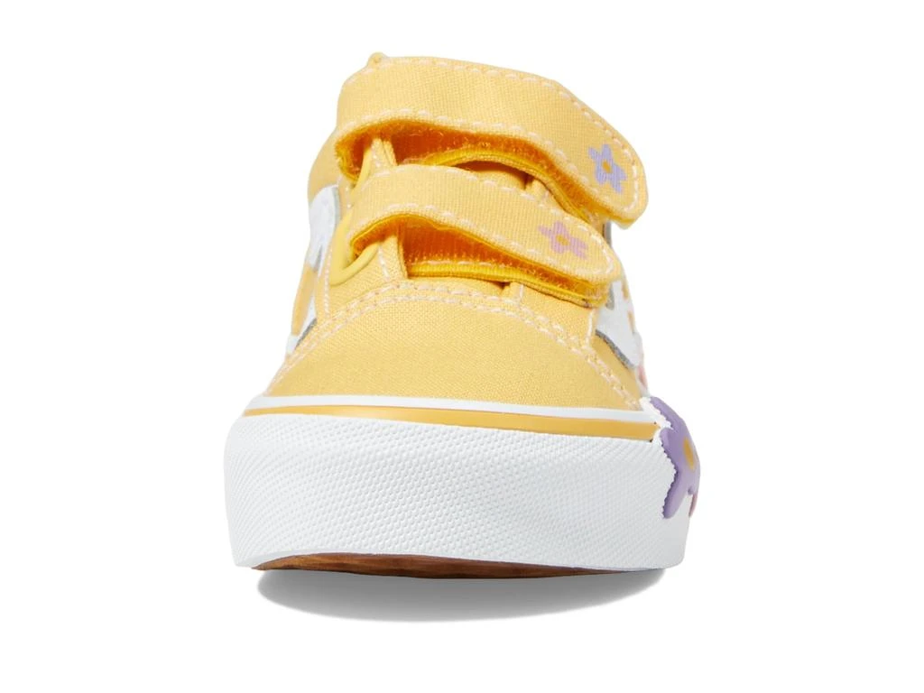 Vans Kids Old Skool V Hook & Loop Flower Sneaker (Little Kid) 商品