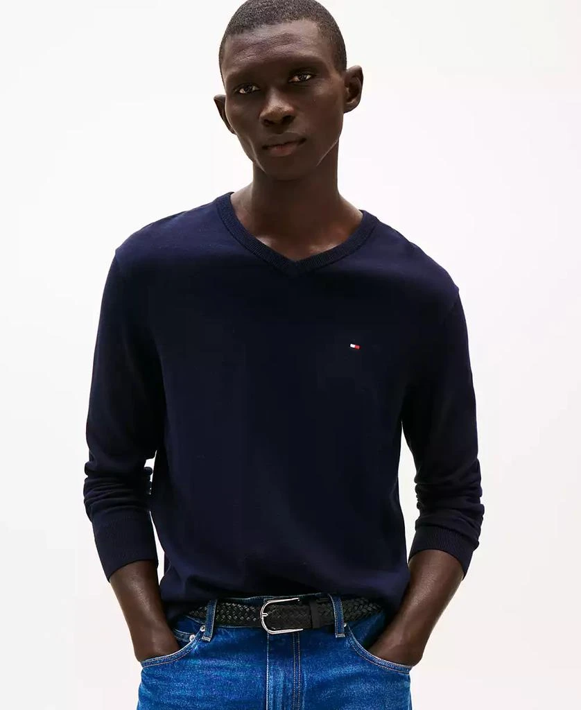 商品Tommy Hilfiger|男士V 领毛衣,价格¥410,第1张图片