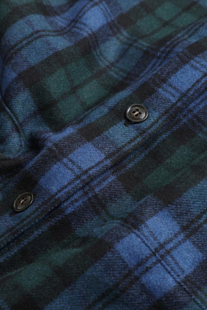 Wool Blend Oxbow Flannel Overshirt - Made in USA商品第10张图片规格展示