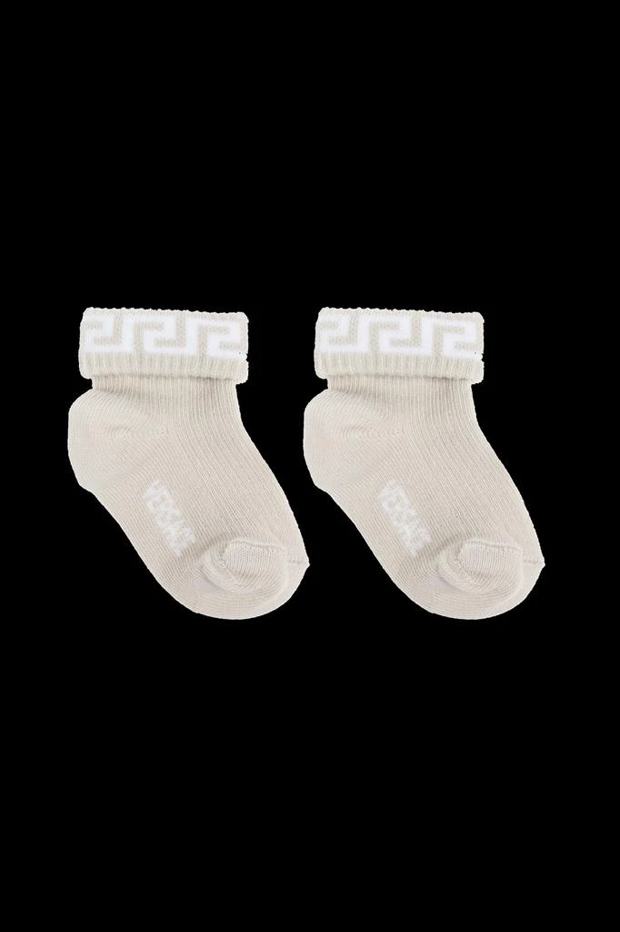 商品Versace|Versace Kids Logo Intarsia Two Pack Of Socks,价格¥576,第3张图片详细描述