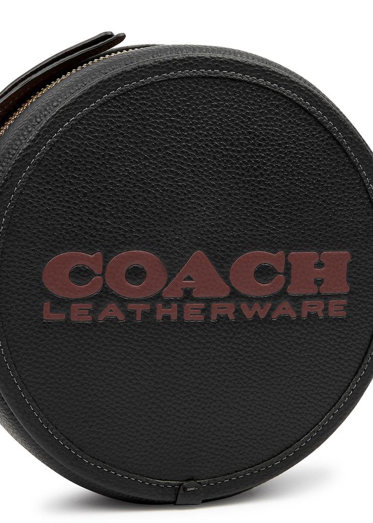 Kia black leather cross-body bag商品第3张图片规格展示