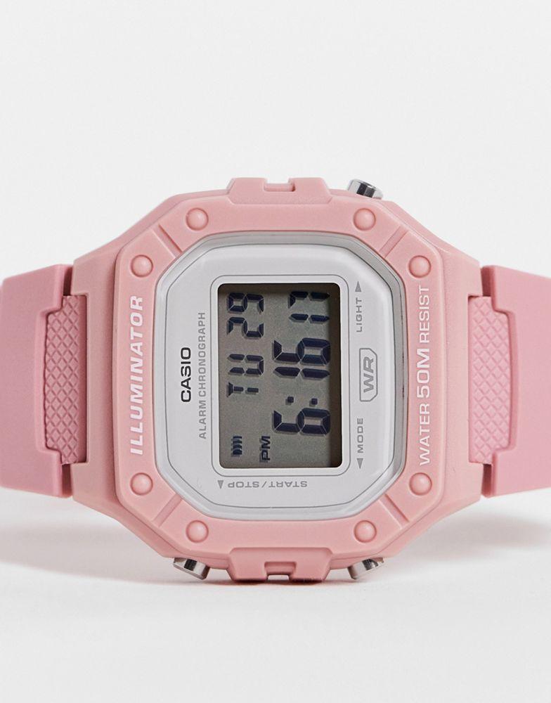 商品Casio|Casio womens silicone watch in pink,价格¥173,第5张图片详细描述