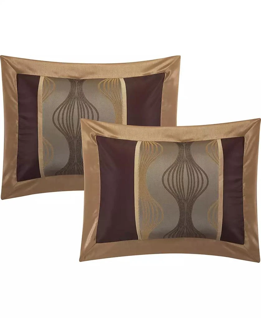 商品Stratford Park|Kath 7-Piece Comforter Set, Brown, California,价格¥1407,第4张图片详细描述