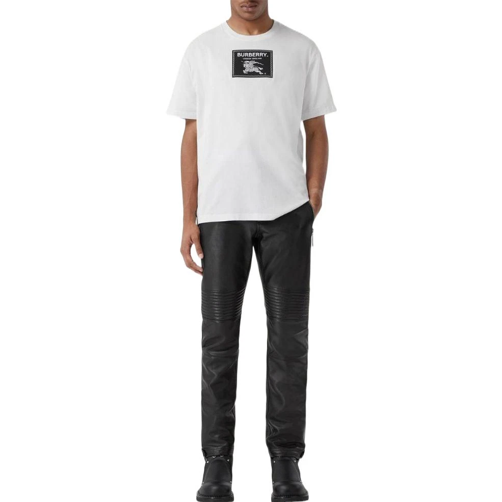 商品[国内直发] Burberry|博柏利 SS23 Logo标贴圆领套头短袖T恤 男款 白色,价格¥2312,第7张图片详细描述