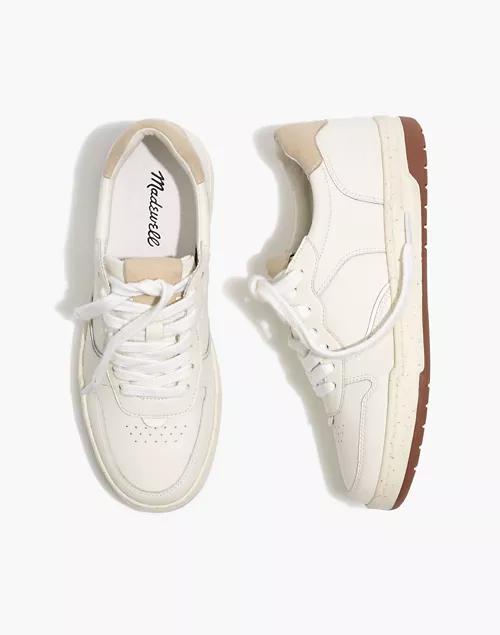 商品Madewell|Court Sneakers in White Leather,价格¥722,第1张图片