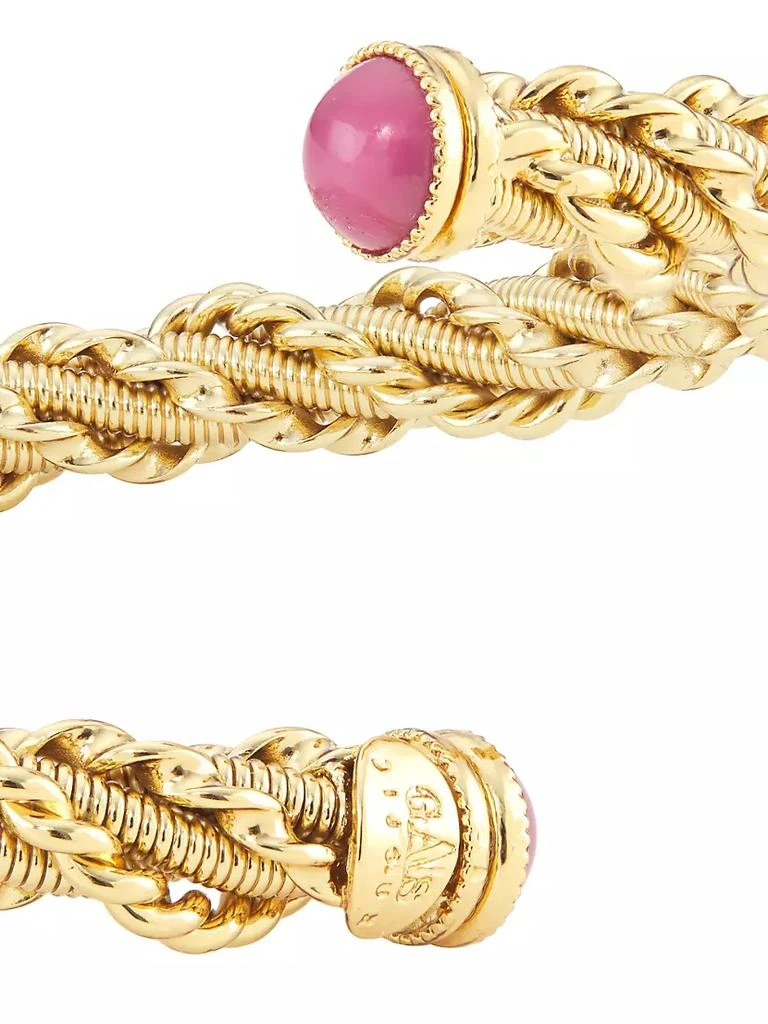 商品GAS Bijoux|Bonnie 24K Gold-Plate & Glass Cabochon Bracelet,价格¥1153,第3张图片详细描述