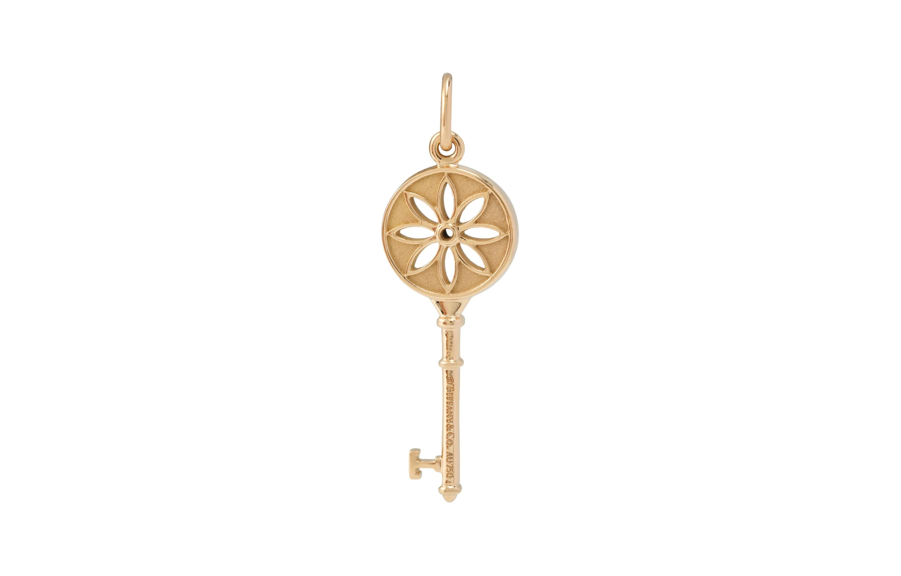商品[国内直发] Tiffany & Co.|[预售3天]蒂芙尼 18K玫瑰金雏菊钥匙吊坠 女款 玫瑰金色,价格¥5703,第3张图片详细描述