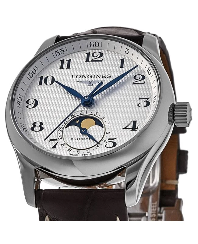 商品Longines|Longines Master Collection Automatic 34mm Silver Dial Leather Strap Women's Watch L2.409.4.78.3,价格¥15410,第2张图片详细描述