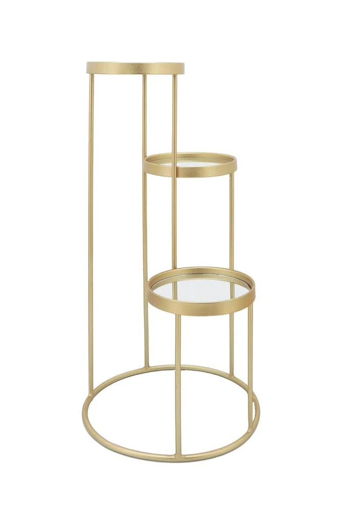商品SAGEBROOK HOME|Set of 2 Mirrored Triple Tiered Stands,价格¥2224,第5张图片详细描述