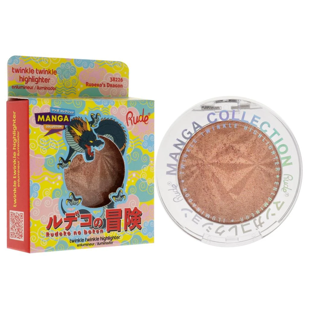 商品Rude Cosmetics|Manga Collection Twinkle Twinkle Highlighter - Rudekos Dragon by Rude Cosmetics for Women - 0.14 oz Highlighter,价格¥94,第2张图片详细描述