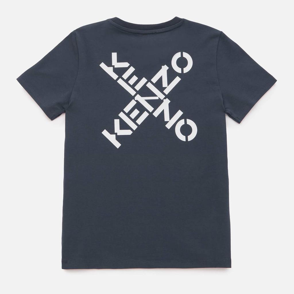 KENZO Girls' Logo T-Shirt - Charcoal Grey商品第2张图片规格展示