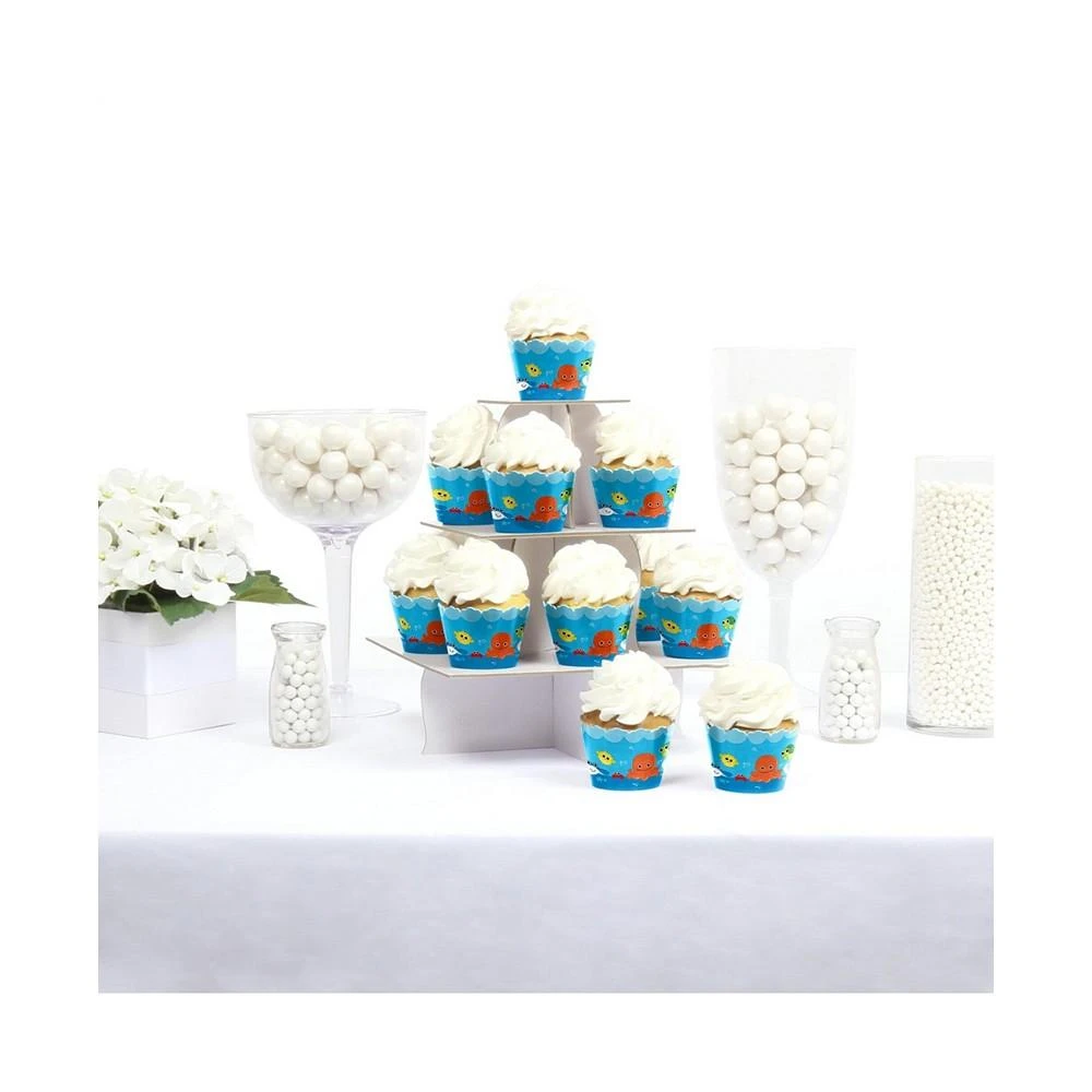 商品Big Dot of Happiness|Under the Sea Critters - Baby Shower or Birthday Party Cupcake Wrappers - 12 Ct,价格¥82,第2张图片详细描述
