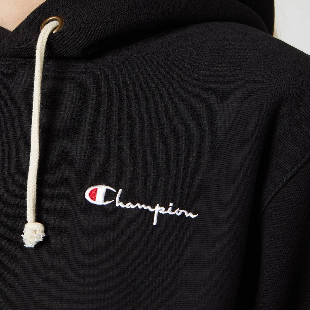 商品CHAMPION|Champion Women's Small Script Hooded Sweatshirt - Black,价格¥257,第5张图片详细描述