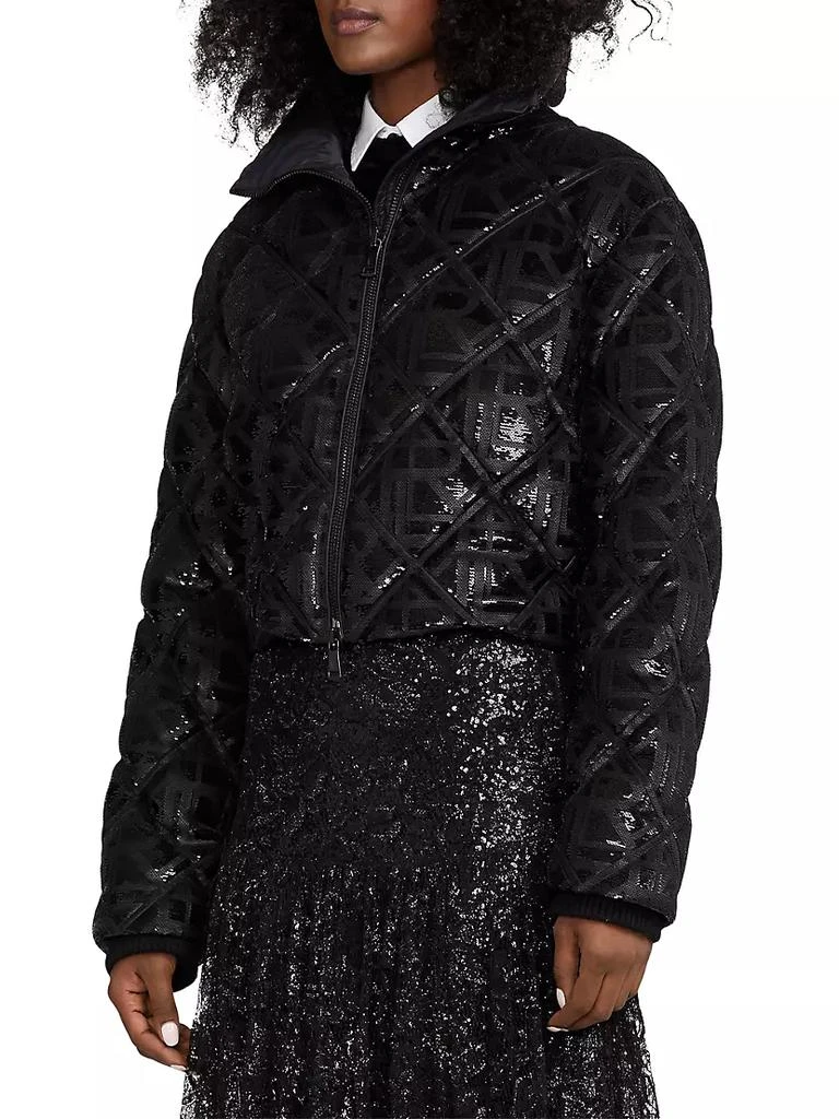 商品Ralph Lauren|Sequined Logo Puffer Jacket,价格¥51251,第4张图片详细描述