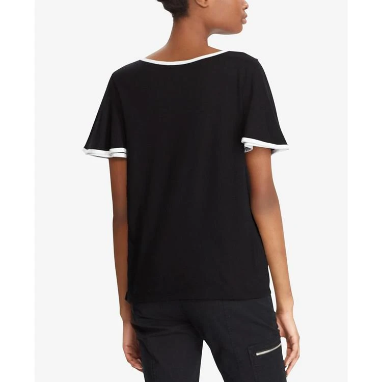 商品Ralph Lauren|Contrast-Trim T-Shirt,价格¥266,第4张图片详细描述