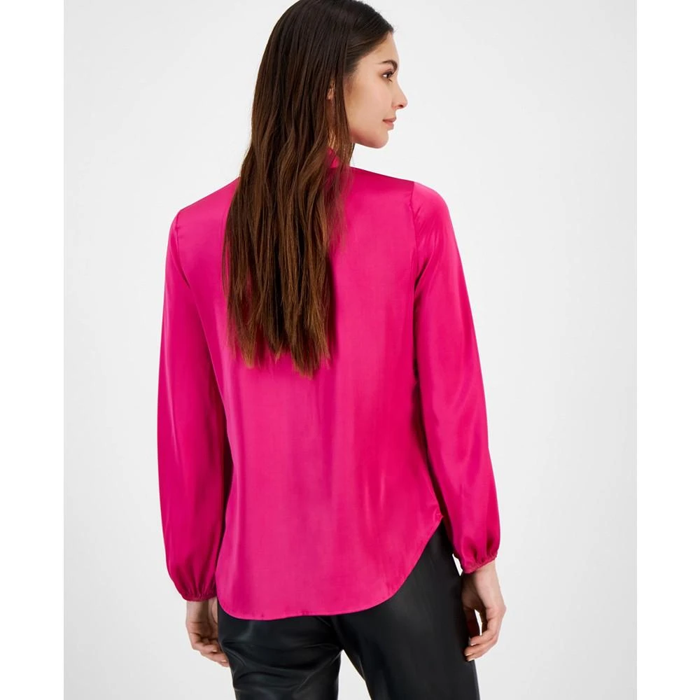 商品Bar III|Women's Bow-Tie Long-Sleeve Blouse, Created for Macy's,价格¥205,第5张图片详细描述