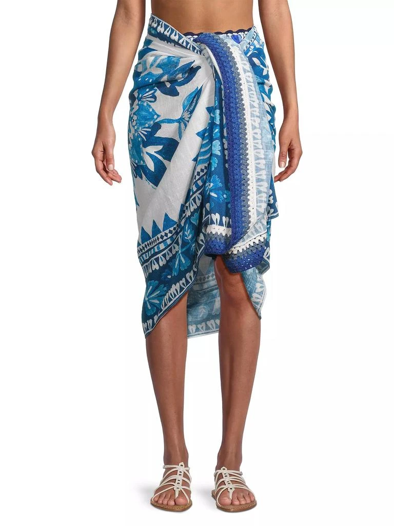 商品Farm Rio|Flora Cotton Tapestry Sarong,价格¥455,第3张图片详细描述