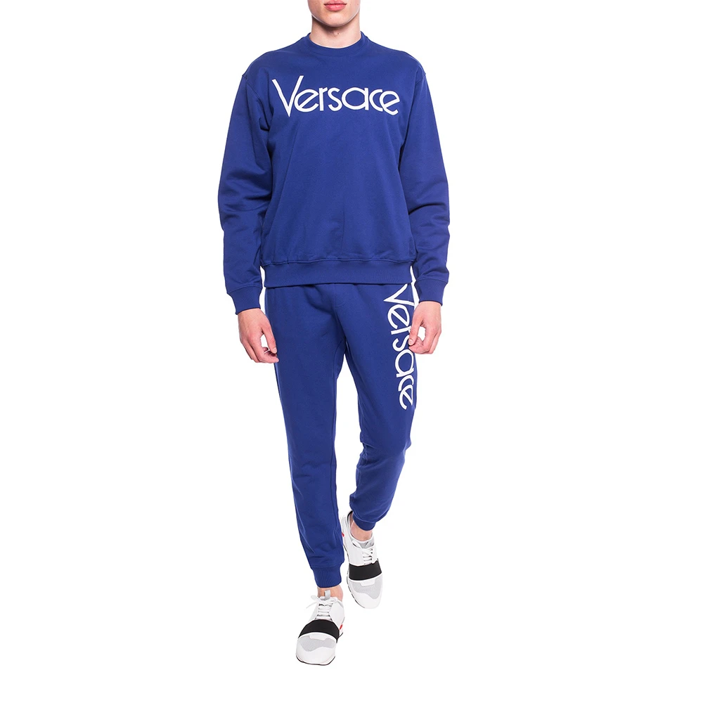 VERSACE 男士宝蓝色棉质圆领卫衣 A80470-A217878-A902P 商品
