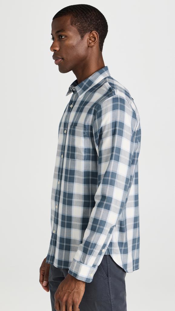 Vince Alps Plaid Long Sleeve Shirt商品第4张图片规格展示