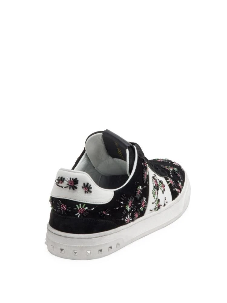 商品Valentino|Fly Crew Beaded Suede Sneakers,价格¥4126,第2张图片详细描述