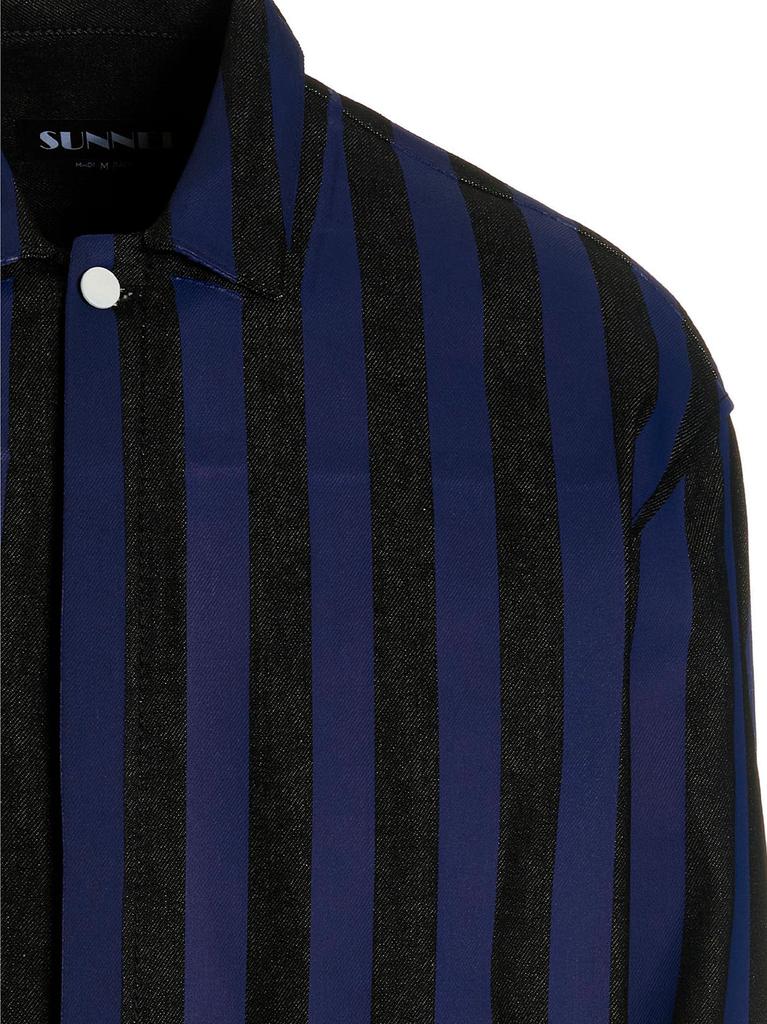 Striped overshirt商品第3张图片规格展示