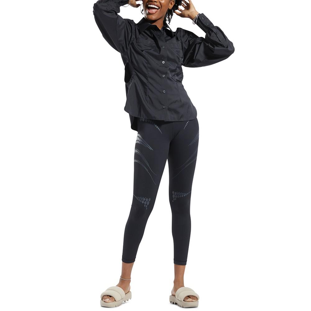 x Cardi B Women's Long-Sleeve Collared Top商品第7张图片规格展示