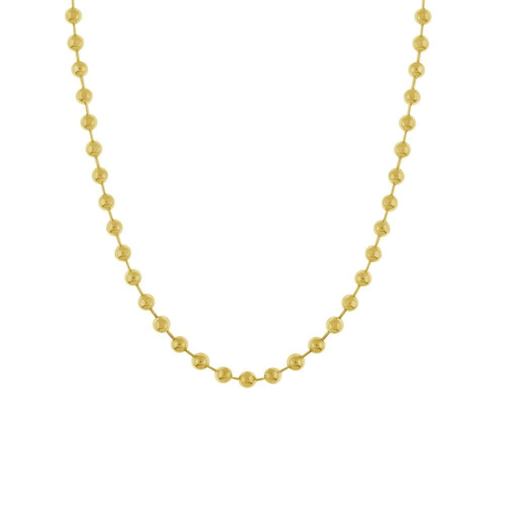 商品Essentials|Shot Bead 18" Chain Necklace in Silver Plate or Gold Plate,价格¥65,第1张图片