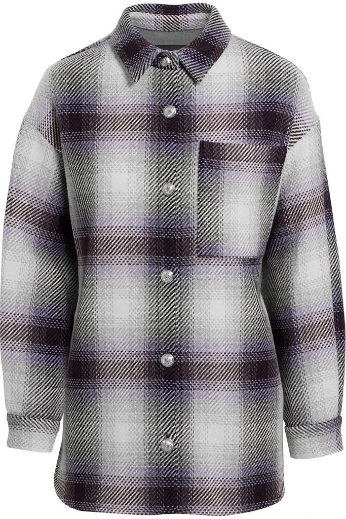 商品Maje|Banelle checked wool-blend tweed shirt,价格¥1672,第3张图片详细描述