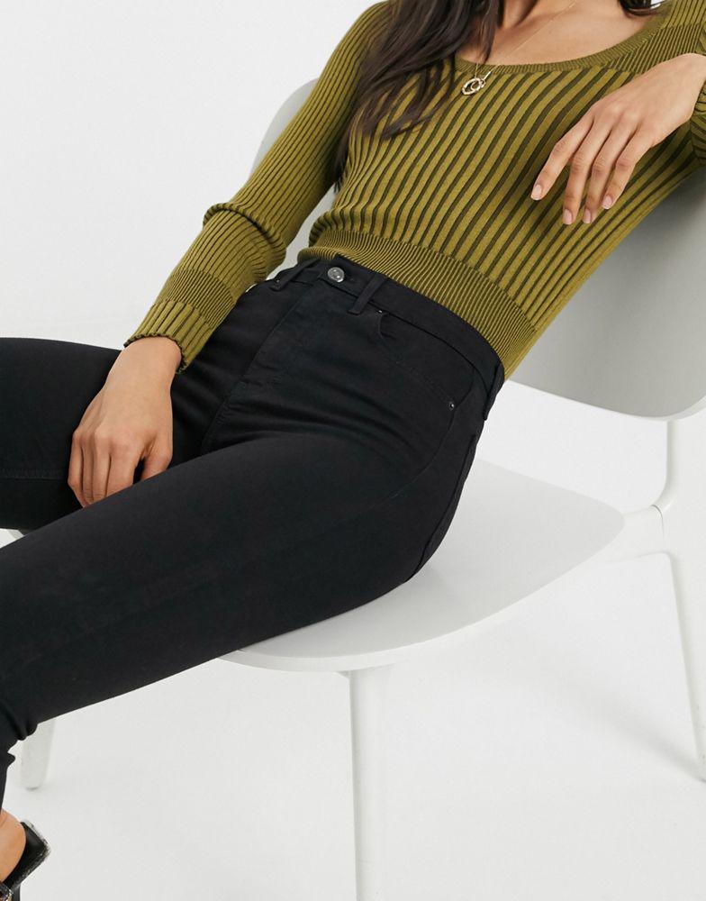 商品Topshop|Topshop Jamie jeans in black,价格¥187,第5张图片详细描述
