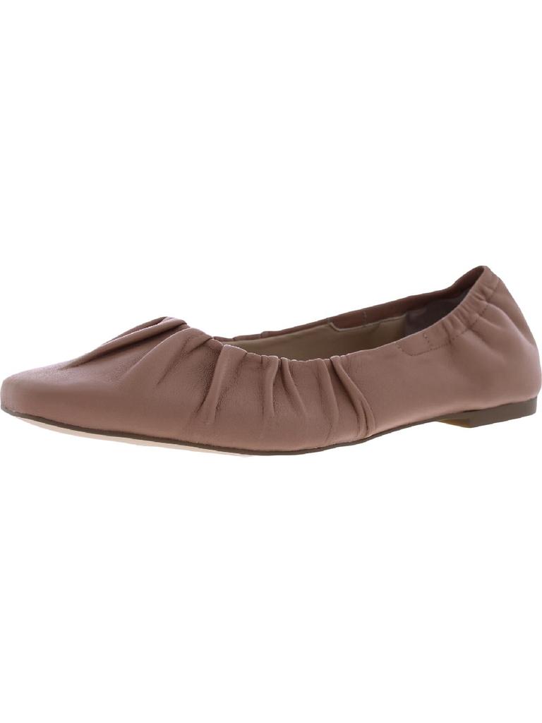 Ophia Womens Leather Slip-On Ballet Flats商品第2张图片规格展示