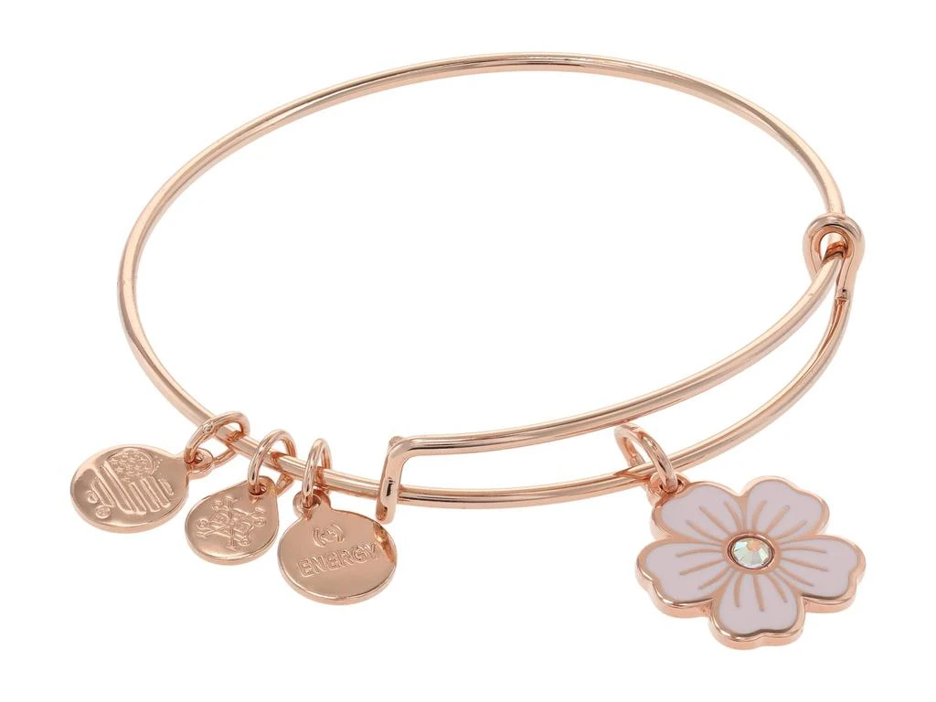 商品Alex and Ani|Pink Pansy and Crystal Bracelet,价格¥206,第1张图片