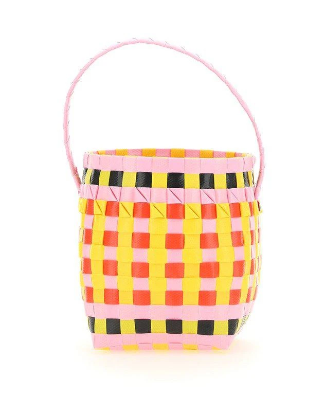 商品Marni|Marni Kids Logo Patch Woven Basket Bag,价格¥796,第2张图片详细描述