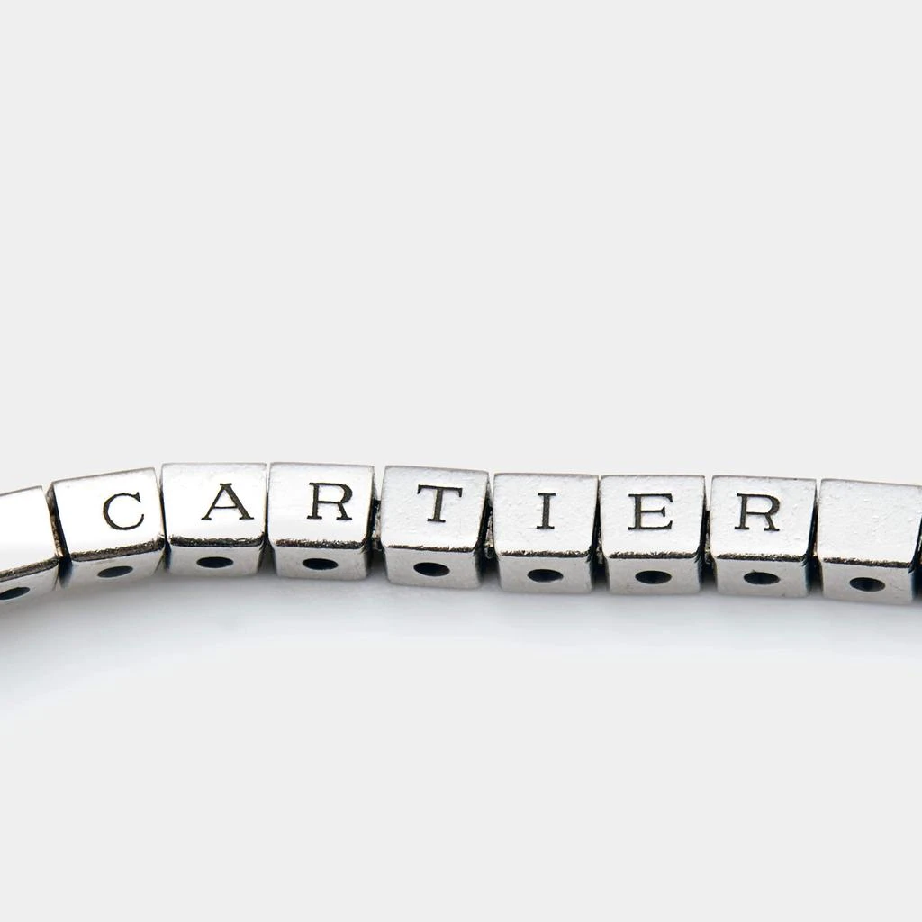 商品[二手商品] Cartier|Cartier Lanières 18K White Gold Link Bracelet Size 16,价格¥17508,第5张图片详细描述