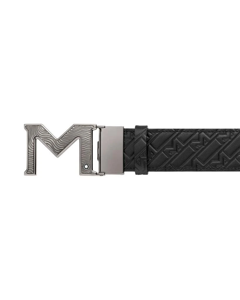 M Buckle Reversible Embossed Leather Belt 商品