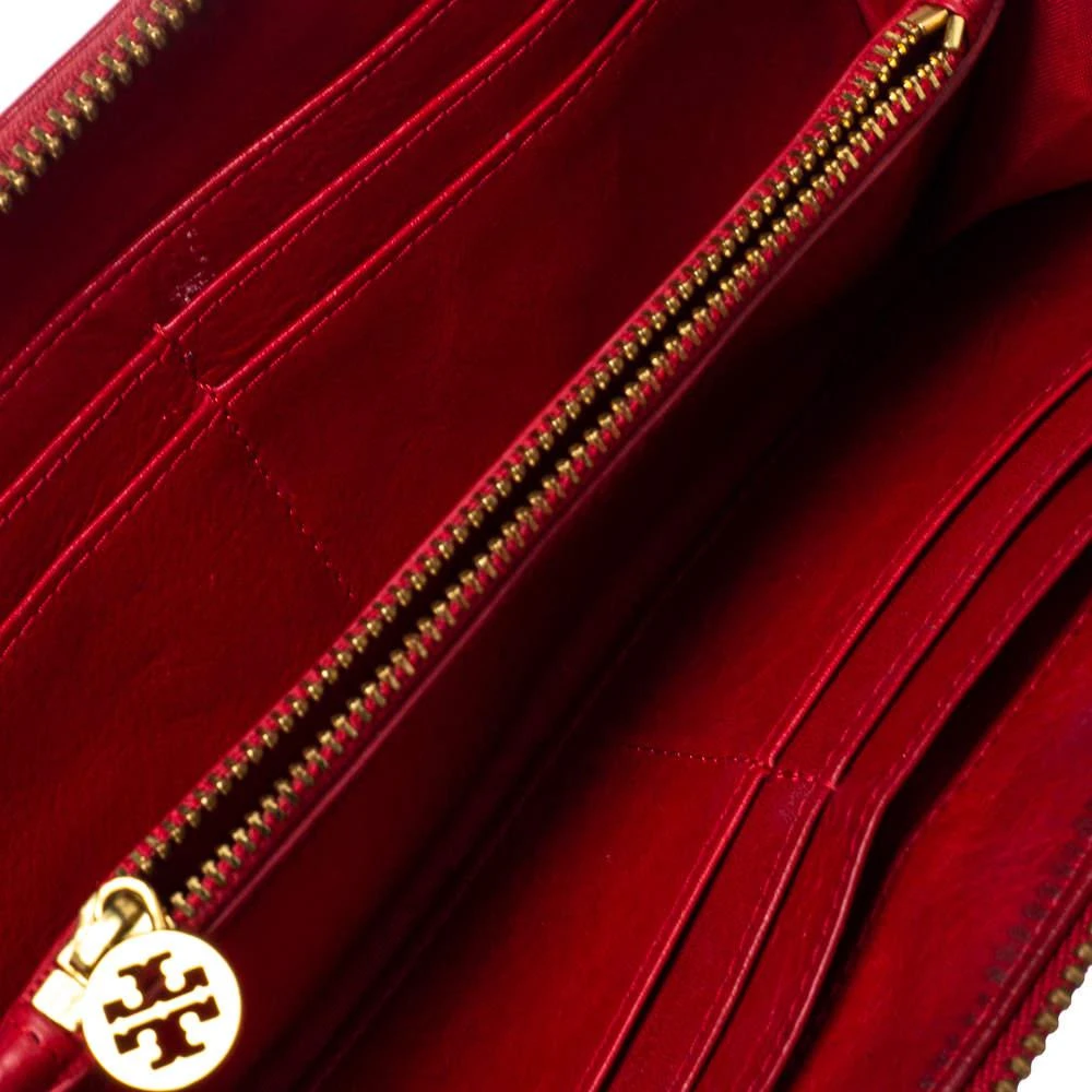 商品[二手商品] Tory Burch|Tory Burch Red Leather Robinson Zip Around Wallet,价格¥813,第2张图片详细描述