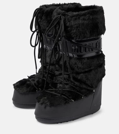 商品Moon Boot|Icon faux fur-trimmed snow boots,价格¥2834,第5张图片详细描述